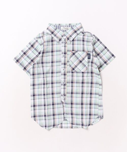 Tappet(タペット)の「チェックシャツ(シャツ/ブラウス・キッズ・イエロー/グリーン・90cm/150cm/160cm/110cm/100cm/120cm/130cm/140cm)」の2枚目の写真