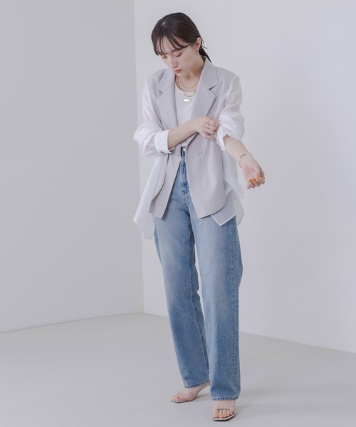 フロントレイヤードシアーテーラードジャケット Eimee Law