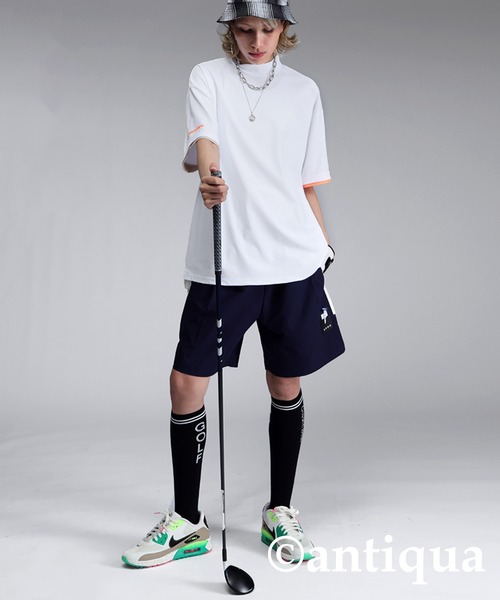 antiqua(アンティカ)の「【STCH】メッシュライク配色トップス(Tシャツ/カットソー・レディース・ブラック/ブルー/ホワイト・ML/LXL)」の7枚目の写真