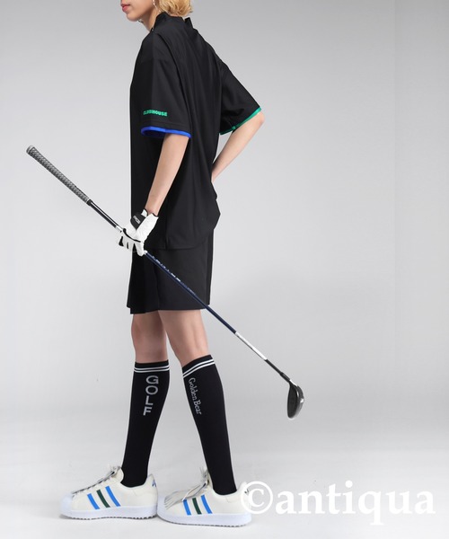 antiqua(アンティカ)の「【STCH】メッシュライク配色トップス(Tシャツ/カットソー・レディース・ブラック/ブルー/ホワイト・ML/LXL)」の15枚目の写真