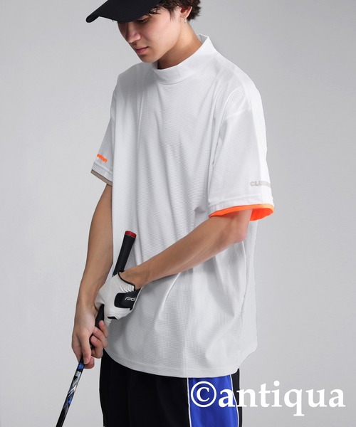antiqua(アンティカ)の「【STCH】メッシュライク配色トップス(Tシャツ/カットソー・レディース・ブラック/ブルー/ホワイト・ML/LXL)」の10枚目の写真