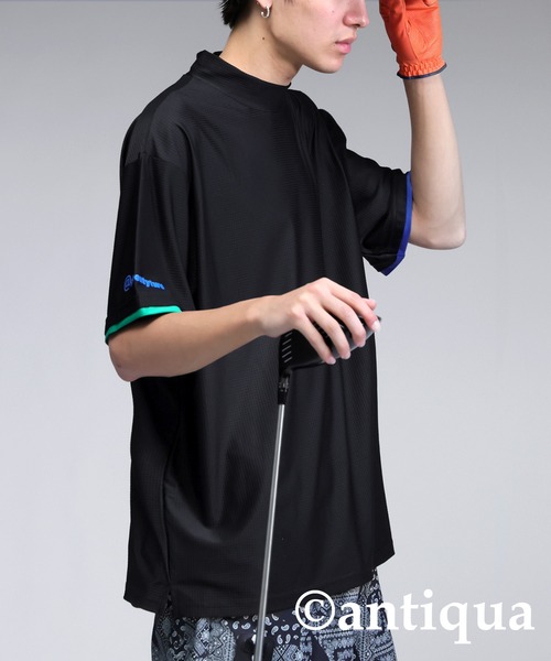 antiqua(アンティカ)の「【STCH】メッシュライク配色トップス(Tシャツ/カットソー・レディース・ブラック/ブルー/ホワイト・ML/LXL)」の19枚目の写真