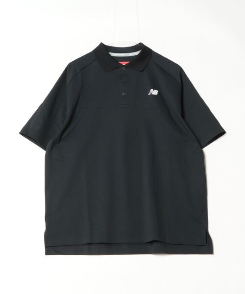 NEW BALANCE(ニューバランス)の「ニューバランス New Balance H/SLEEVE POLO SHIRT(ポロシャツ・メンズ・ブラック/ホワイト・LL/3L/M/L)」の2枚目の写真