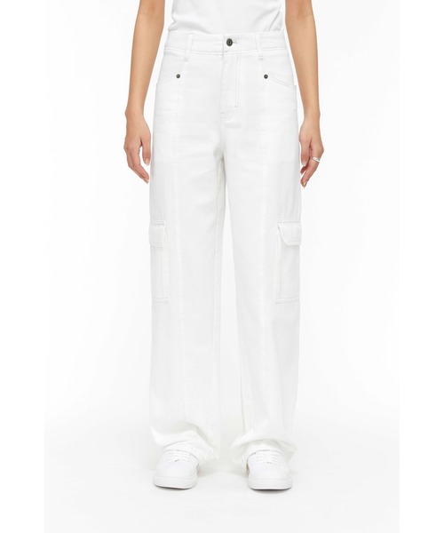 Studio Doe(スタジオドー)の「Studio Doe Flat Pocket Straight-leg Pants(その他パンツ・レディース・ホワイト・SMALL/MEDIUM)」の1枚目の写真