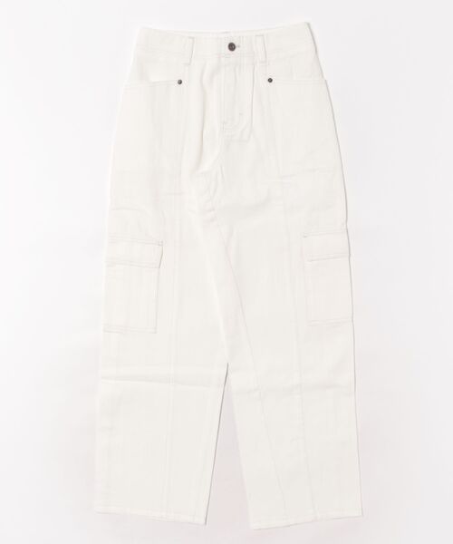Studio Doe(スタジオドー)の「Studio Doe Flat Pocket Straight-leg Pants(その他パンツ・レディース・ホワイト・SMALL/MEDIUM)」の4枚目の写真