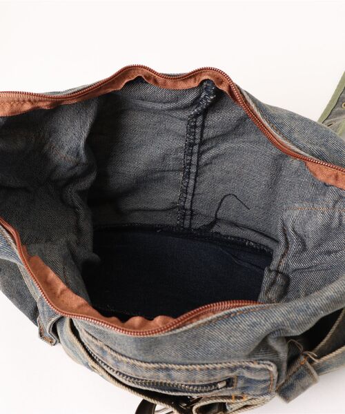 XU（エックスユー）の「【XU】denim eyelet belt bag（ショルダーバッグ・メンズ・ブルー・ONE SIZE）」の3枚目の写真