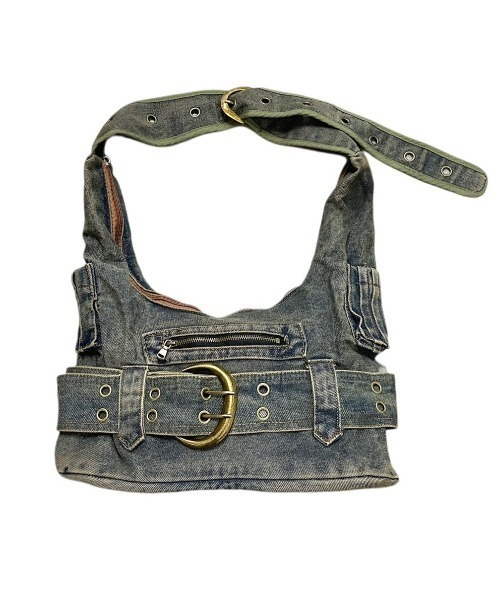 XU（エックスユー）の「【XU】denim eyelet belt bag（ショルダーバッグ・メンズ・ブルー・ONE SIZE）」の14枚目の写真