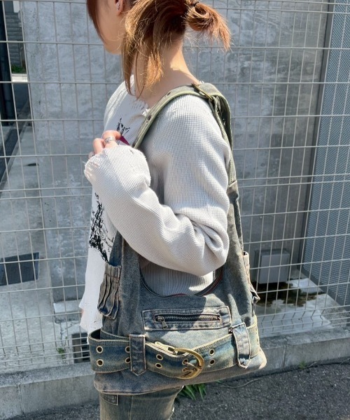 XU（エックスユー）の「【XU】denim eyelet belt bag（ショルダーバッグ・メンズ・ブルー・ONE SIZE）」の17枚目の写真