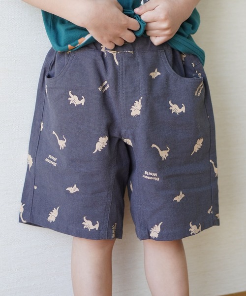 SKAPE（エスケープ）の「ｷｮｳﾘｭｳｶﾞﾗ5分ﾊﾟﾝﾂ（その他パンツ・キッズ・ブラック/ベージュ・80ｃｍ/90cm/100cm/110cm/120cm/130cm）」の2枚目の写真