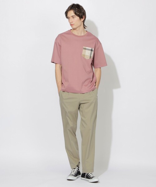 CB CRESTBRIDGE(シービークレストブリッジ)の「チェックポケットTシャツ(Tシャツ/カットソー・メンズ・ブラック/オフホワイト/ピンク/ネイビー・1/2/3/0)」の16枚目の写真