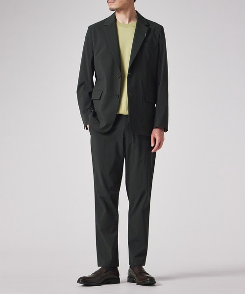 Paul Smith ポールスミス スラックス グリーン サイズＬ パフォーマンスストレッチ テーパードトラウザーズ / 153165