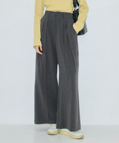 PUBLIC TOKYOダイアゴナルスムージーパンツ　新品未使用 ダイアゴナルスムージーパンツ(1 LIGHT GREY): : ウィメンズ