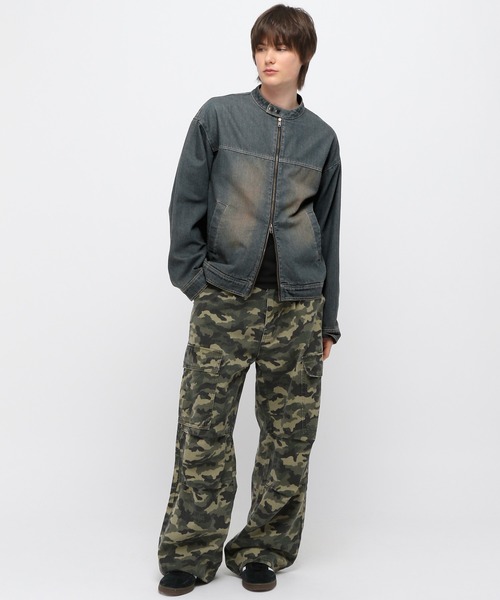 LAND MUSEUM(ランドミュージアム)の「LAND MUSEUM/ジップデニムジャケット(ブルゾン・メンズ・ブルー/ブラック・FREE)」の10枚目の写真