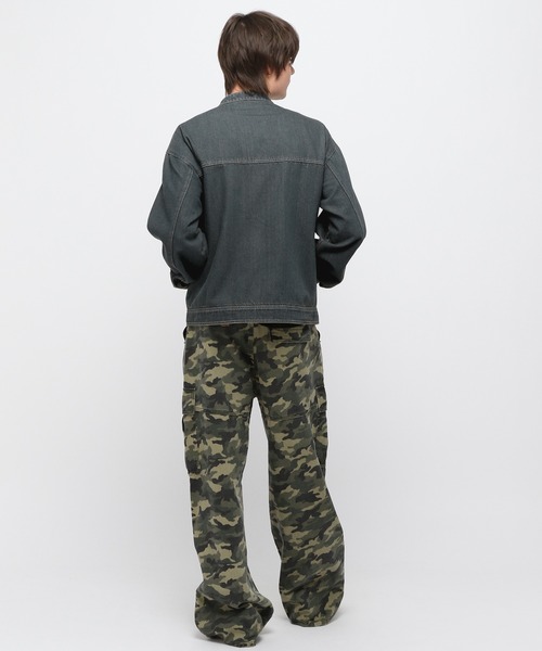 LAND MUSEUM(ランドミュージアム)の「LAND MUSEUM/ジップデニムジャケット(ブルゾン・メンズ・ブルー/ブラック・FREE)」の12枚目の写真