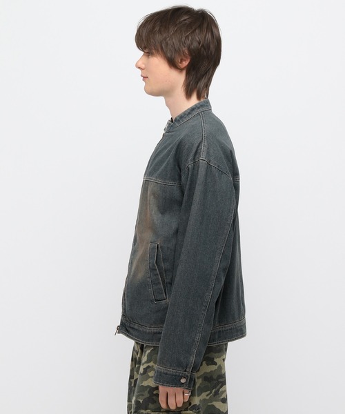 LAND MUSEUM(ランドミュージアム)の「LAND MUSEUM/ジップデニムジャケット(ブルゾン・メンズ・ブルー/ブラック・FREE)」の17枚目の写真