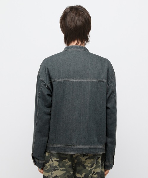 LAND MUSEUM(ランドミュージアム)の「LAND MUSEUM/ジップデニムジャケット(ブルゾン・メンズ・ブルー/ブラック・FREE)」の18枚目の写真