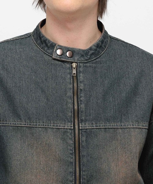 LAND MUSEUM(ランドミュージアム)の「LAND MUSEUM/ジップデニムジャケット(ブルゾン・メンズ・ブルー/ブラック・FREE)」の20枚目の写真