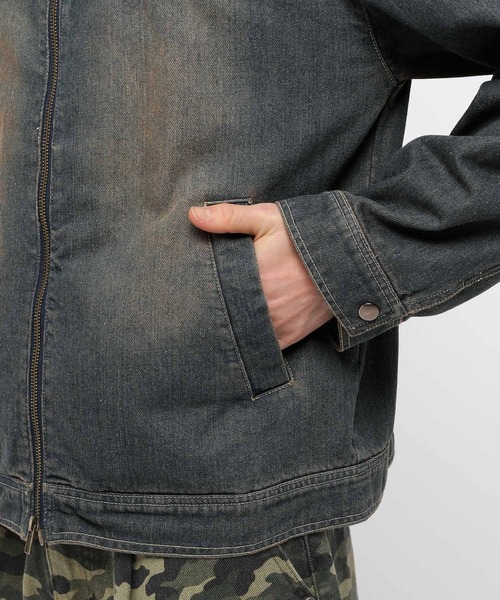 LAND MUSEUM(ランドミュージアム)の「LAND MUSEUM/ジップデニムジャケット(ブルゾン・メンズ・ブルー/ブラック・FREE)」の22枚目の写真