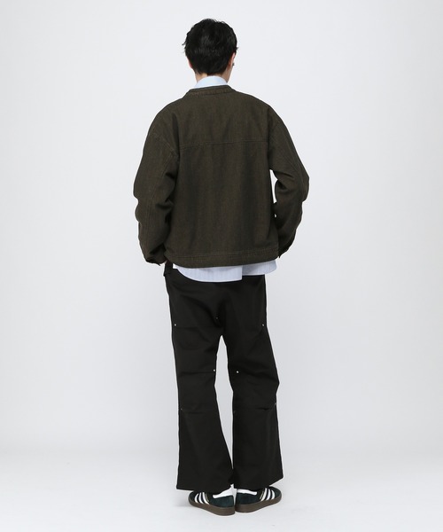 LAND MUSEUM(ランドミュージアム)の「LAND MUSEUM/ジップデニムジャケット(ブルゾン・メンズ・ブルー/ブラック・FREE)」の6枚目の写真