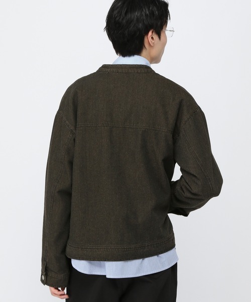 LAND MUSEUM(ランドミュージアム)の「LAND MUSEUM/ジップデニムジャケット(ブルゾン・メンズ・ブルー/ブラック・FREE)」の9枚目の写真