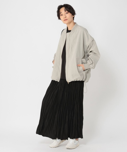 studio CLIP（スタディオクリップ）の「《ウタオ》旅とも2WAY MA1ブルゾン（MA-1・レディース・ブラック/ダークグリーン・FREE）」の10枚目の写真