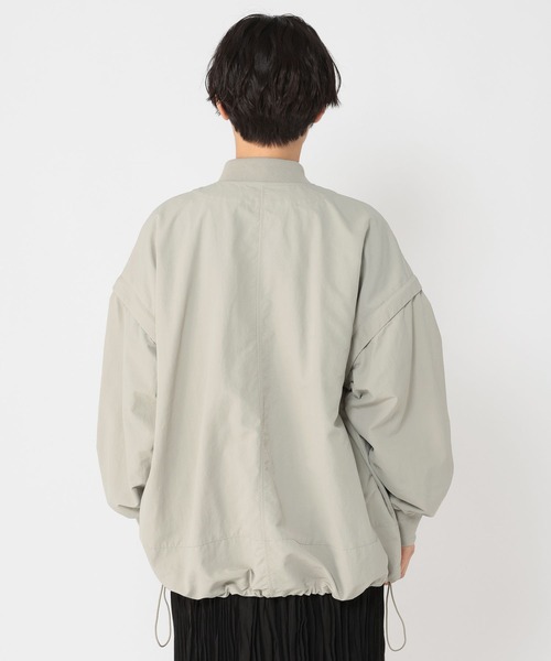 studio CLIP（スタディオクリップ）の「《ウタオ》旅とも2WAY MA1ブルゾン（MA-1・レディース・ブラック/ダークグリーン・FREE）」の20枚目の写真