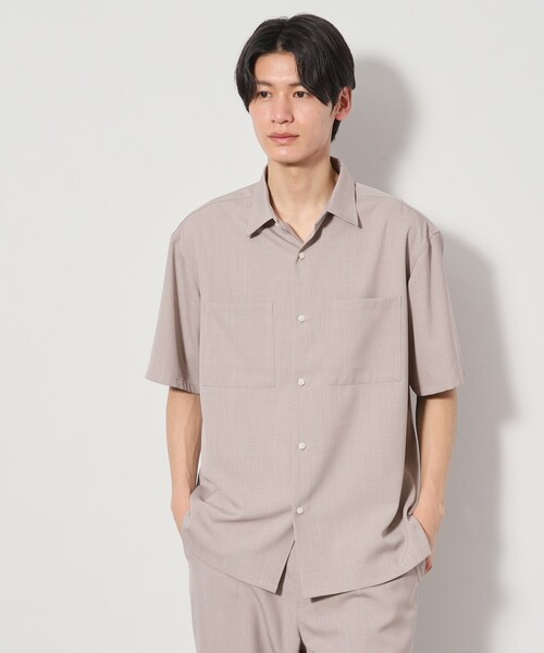 THE SHOP TK (ザ ショップ ティーケー )の「ドライポリ半袖シャツ セットアップ可/吸水速乾/軽量(シャツ/ブラウス・メンズ・ライトグレー/グリーン系/チャコールグレー/ブルー/ブラック・02/03/04)」の12枚目の写真