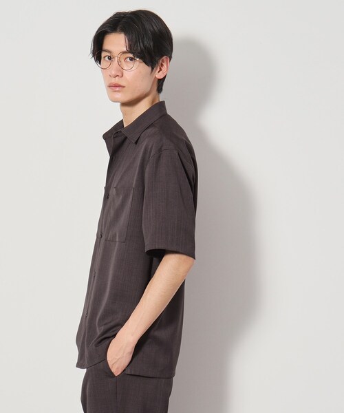 THE SHOP TK (ザ ショップ ティーケー )の「ドライポリ半袖シャツ セットアップ可/吸水速乾/軽量(シャツ/ブラウス・メンズ・ライトグレー/グリーン系/チャコールグレー/ブルー/ブラック・02/03/04)」の16枚目の写真