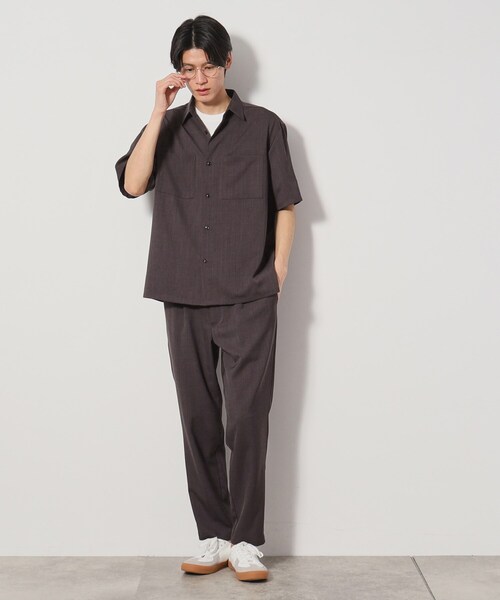 THE SHOP TK (ザ ショップ ティーケー )の「ドライポリ半袖シャツ セットアップ可/吸水速乾/軽量(シャツ/ブラウス・メンズ・ライトグレー/グリーン系/チャコールグレー/ブルー/ブラック・02/03/04)」の18枚目の写真