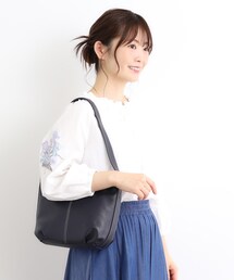【牛革レザー/ショルダー長さ調節可】ワンハンドルバッグ