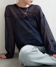 notch.（ノッチ）の「コード刺繍ロゴシアニット（ニット/セーター）」