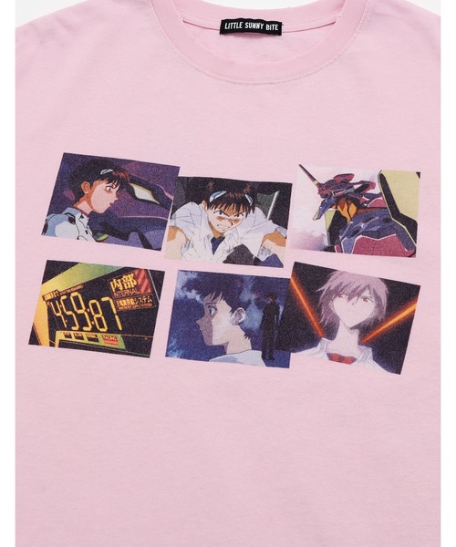Little sunny bite（リトルサニーバイト）の「【evangelion x little sunny bite】 long tee（Tシャツ/カットソー・レディース・ピンク/ホワイト/ブラック・MEDIUM/SMALL）」の8枚目の写真