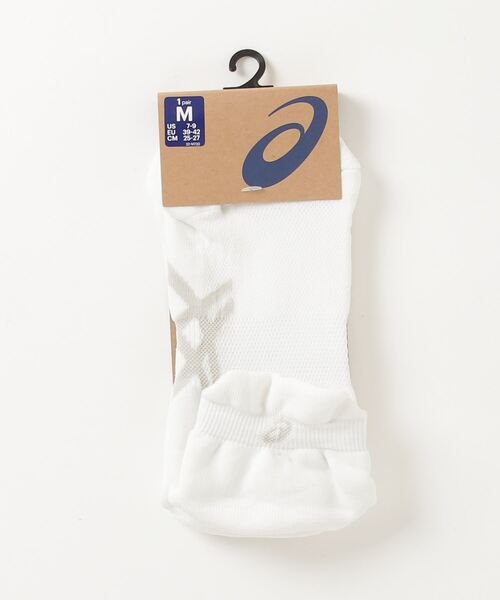 ASICS(アシックス)の「アシックス ASICS クッションシングルタブソックス(ソックス/靴下・メンズ・ホワイト・S/L/M)」の1枚目の写真