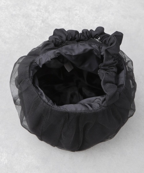 kaene（カエン）の「kaene/サークルギャザーハンドルバッグ（ハンドバッグ・レディース・ブラック/グレー系その他4・FREE）」の3枚目の写真