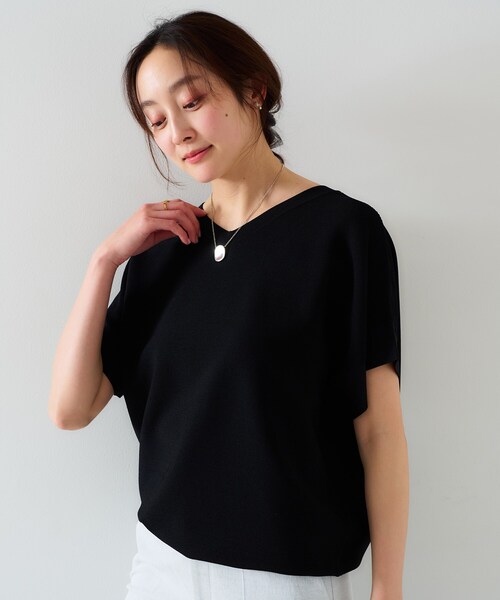 今期美品☆UNTITLD☆バウンドスリーブニット☆XSサイズ0 12色展開/体型カバー/2way】バウンドスリーブニット（ニット