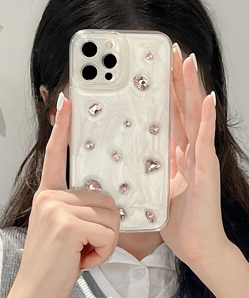 キラキラビジュー iPhoneカバー アイフォンケース ipc738