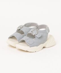 la farfa shoes 厚底 ビジューバックル スポサン