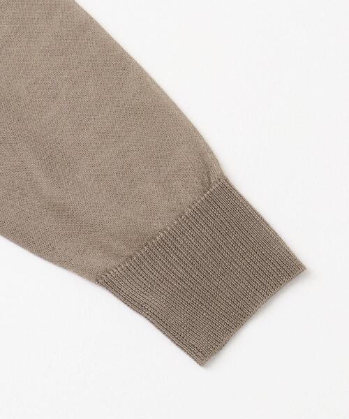 ITEMS URBANRESEARCH（アイテムズ アーバンリサーチ）の「シアーVネックニットカーディガン（カーディガン/ボレロ・レディース・ミント/モカ/ブラック/グレー系その他・FREE）」の5枚目の写真