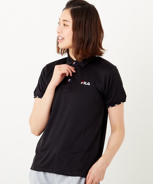 FILA(フィラ)の「メッシュ半袖ポロシャツ(ポロシャツ・レディース・ブラック/ピンク/ホワイト/ミント/ネイビー・X-LARGE/MEDIUM/LARGE)」の18枚目の写真
