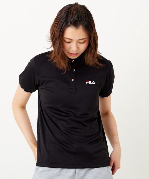 FILA(フィラ)の「メッシュ半袖ポロシャツ(ポロシャツ・レディース・ブラック/ピンク/ホワイト/ミント/ネイビー・X-LARGE/MEDIUM/LARGE)」の19枚目の写真