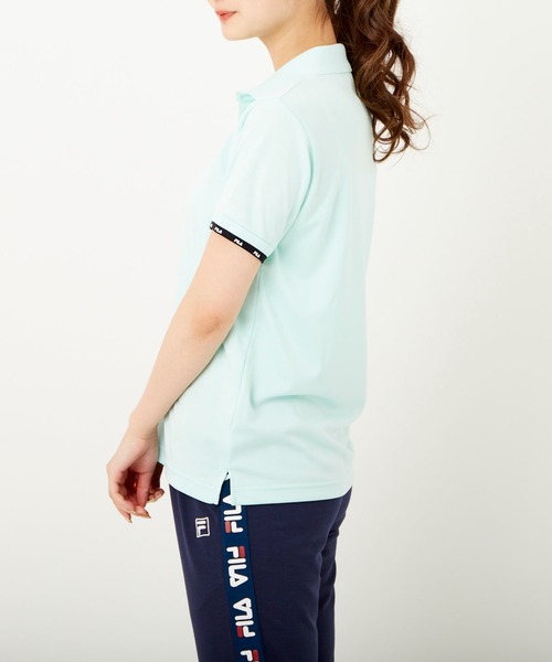 FILA(フィラ)の「メッシュ半袖ポロシャツ(ポロシャツ・レディース・ブラック/ピンク/ホワイト/ミント/ネイビー・X-LARGE/MEDIUM/LARGE)」の15枚目の写真
