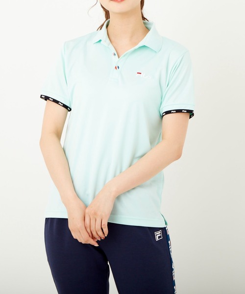 FILA(フィラ)の「メッシュ半袖ポロシャツ(ポロシャツ・レディース・ブラック/ピンク/ホワイト/ミント/ネイビー・X-LARGE/MEDIUM/LARGE)」の17枚目の写真
