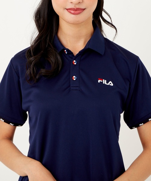 FILA(フィラ)の「メッシュ半袖ポロシャツ(ポロシャツ・レディース・ブラック/ピンク/ホワイト/ミント/ネイビー・X-LARGE/MEDIUM/LARGE)」の20枚目の写真