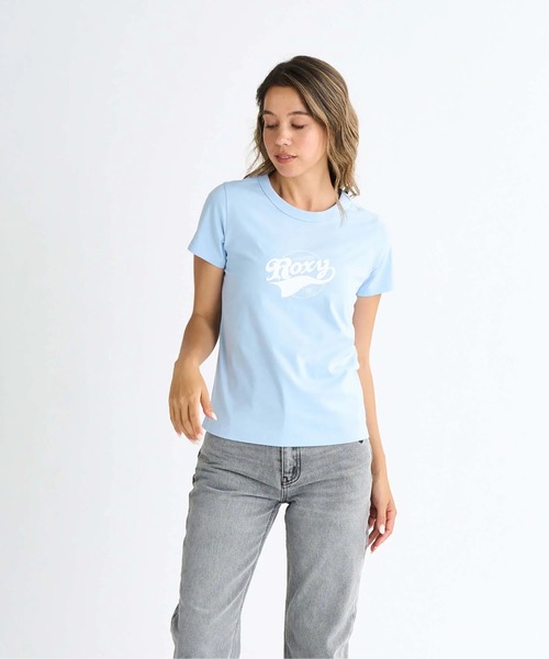 ROXY(ロキシー)の「LOST IN SUMMER TEE /ロキシーロゴコンパクトシルエット半袖Tシャツ(Tシャツ/カットソー・レディース・ホワイト/ミント/ブラック/グレー・SMALL/LARGE/MEDIUM)」の19枚目の写真