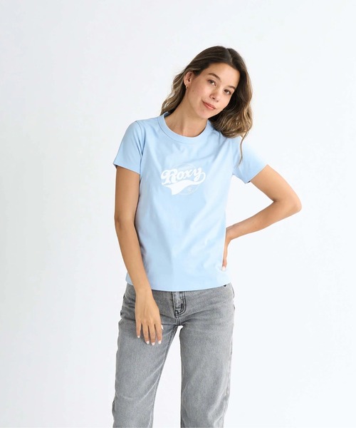ROXY(ロキシー)の「LOST IN SUMMER TEE /ロキシーロゴコンパクトシルエット半袖Tシャツ(Tシャツ/カットソー・レディース・ホワイト/ミント/ブラック/グレー・SMALL/LARGE/MEDIUM)」の21枚目の写真
