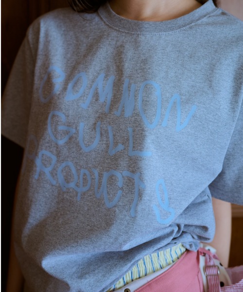 common gull products.（コモンガルプロダクツ）の「common gull products. Tee（Tシャツ/カットソー・レディース・ネイビー/イエロー系/グリーン系/ピンク系/グレー系/オフホワイト/パープル系/杢グレー・SMALL/MEDIUM/LARGE）」の13枚目の写真