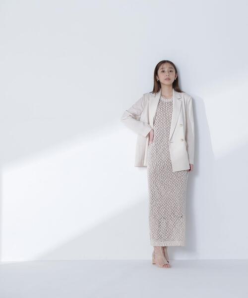 NATURAL BEAUTY BASIC(ナチュラルビューティーベーシック)の「◇ライトボクシーダブルジャケット(テーラードジャケット・レディース・ベージュ/ネイビー/キャメル・SMALL/MEDIUM)」の7枚目の写真