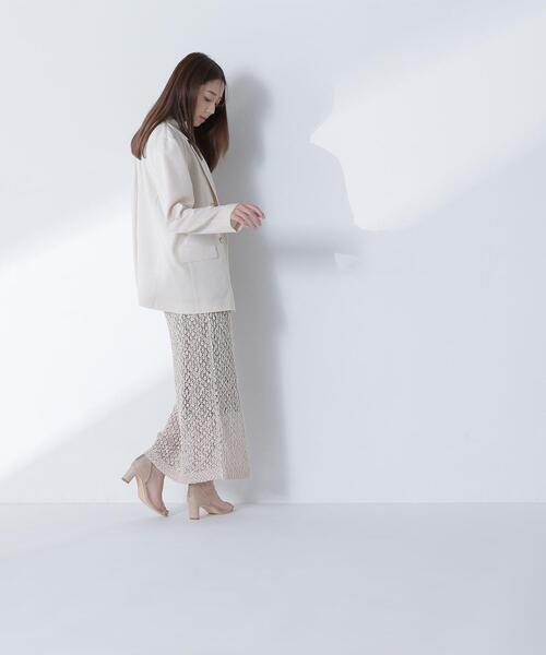 NATURAL BEAUTY BASIC(ナチュラルビューティーベーシック)の「◇ライトボクシーダブルジャケット(テーラードジャケット・レディース・ベージュ/ネイビー/キャメル・SMALL/MEDIUM)」の9枚目の写真