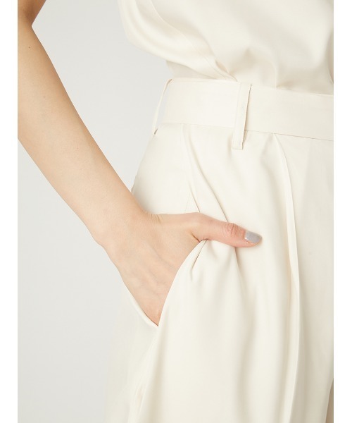 FRAY I.D(フレイアイディー)の「ウォッシャブルクールサテンショートパンツ/ウォッシャブル・接触冷感(その他パンツ・レディース・アイボリー/ブラウン/ピンク・1/0)」の17枚目の写真