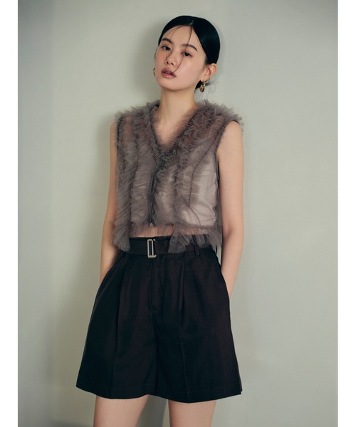 新品未使用タグ付き FRAY I.D ダブルサテンショートパンツ 0 ショート